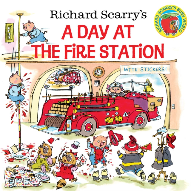 R.scarrys A Day At The Fire Stat By Scarry  Richard