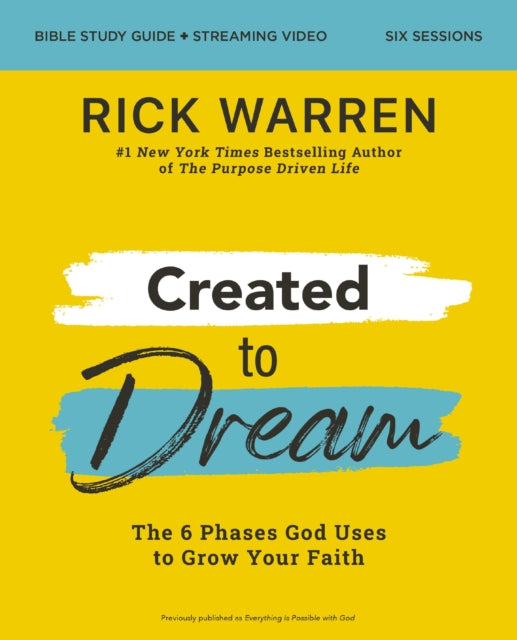 Created To Dream Bible Study Guide Plus