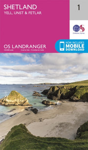 Landranger 1 Shetland Yell Unst & Fetlar By Ordnance Survey