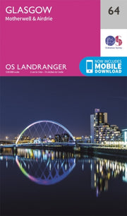 Landranger 64 Glasgow Motherwell Airdrie By Ordnance Survey