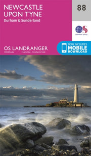 Landranger 88 Newcastle Upon Tyne Durham By Ordnance Survey