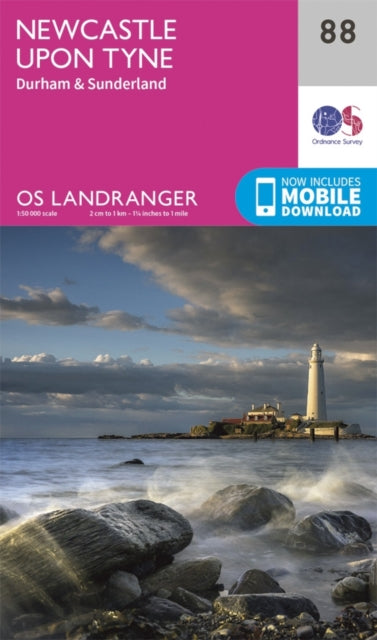 Landranger 88 Newcastle Upon Tyne Durham By Ordnance Survey