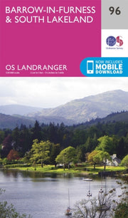 Landranger 96 Barrowinfurness South Lake By Ordnance Survey