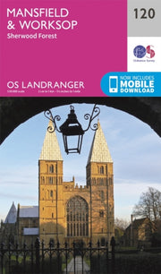 Landranger 120 Mansfield Worksop Sherwoo By Ordnance Survey