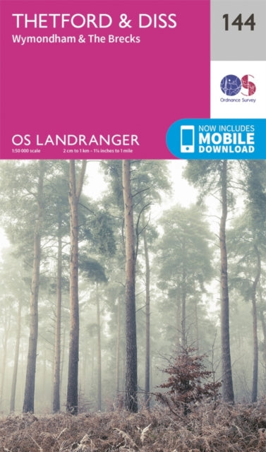 Landranger 144 Thetford Diss Breckland W