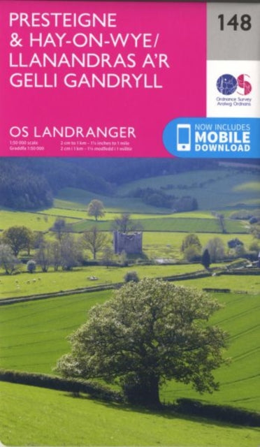 Landranger 148 Presteigne Hayonwye Llana
