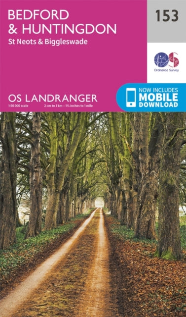 Landranger 153 Bedford Huntingdon St Neo