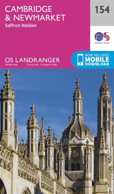 Landranger 154 Cambridge Newmarket Saffr