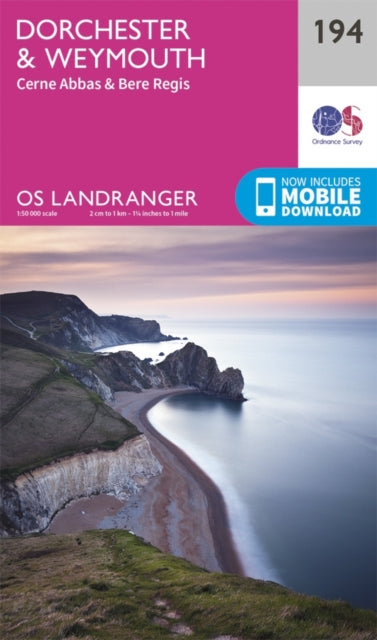 Landranger 194 Dorchester Weymouth Cerne