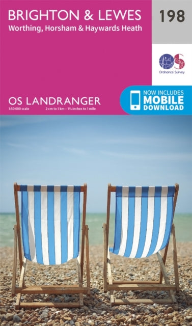 Landranger 198 Brighton Lewes Haywards H
