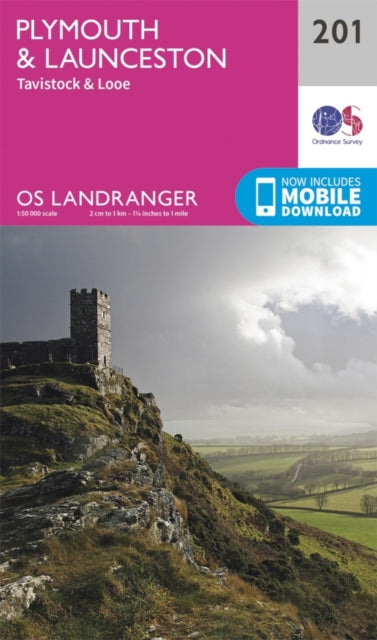 Landranger 201 Plymouth Launceston Tavis
