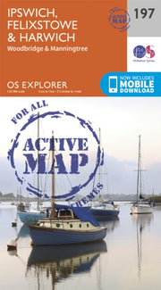 Os Active 197 Ipswich/felixstowe/harwich By Ordnance Survey