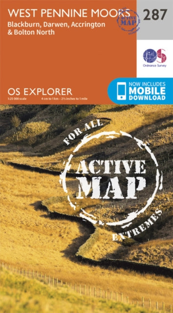 Os Active 287 West Pennine Moors