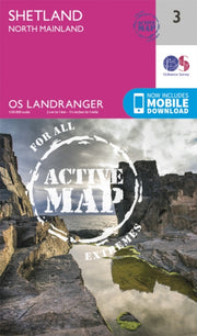 Landranger Active 3 Shetland North Mainl