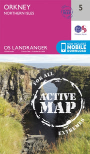 Landranger Active 5 Orkney Northern Isle