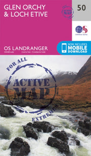Landranger Active 50 Glen Orchy Loch Eti