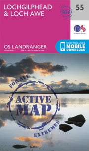 Landranger Active 55 Lochgilphead Loch A By Unknown