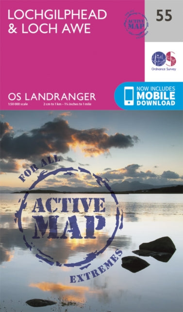 Landranger Active 55 Lochgilphead Loch A