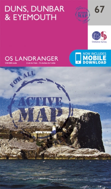 Landranger Active 67 Duns Dunbar Eyemout