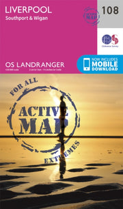 Landranger Active 108 Liverpool Southpor By Ordnance Survey