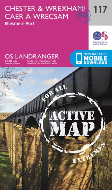 Landranger Active 117 Chester Wrexham El