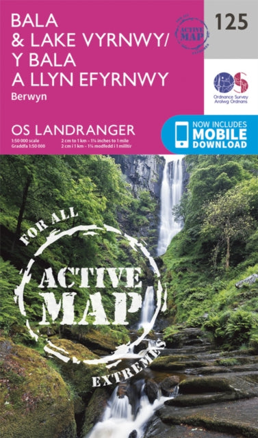 Landranger Active 125 Bala Lake Vyrnwy B