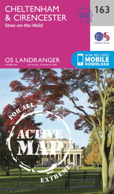 Landranger Active 163 Cheltenham Cirence