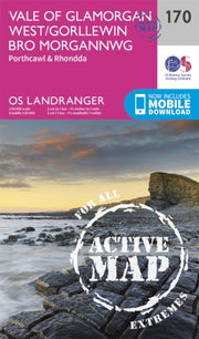 Landranger Active 170 Vale Of Glamorgan By Ordnance Survey