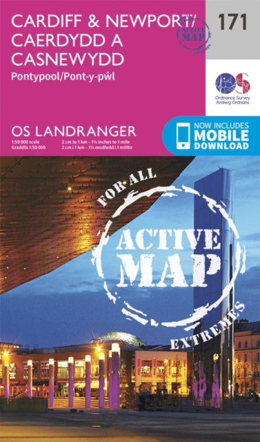 Landranger Active 171 Cardiff Newport Po