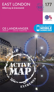 Landranger Active 177 East London Biller By Ordnance Survey