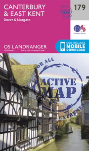 Landranger Active 179 Canterbury East Ke By Ordnance Survey