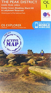 Os Active 01 Peak District: Dark Peak Aa