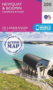 Landranger Active Map 200 Newquay Bodmin