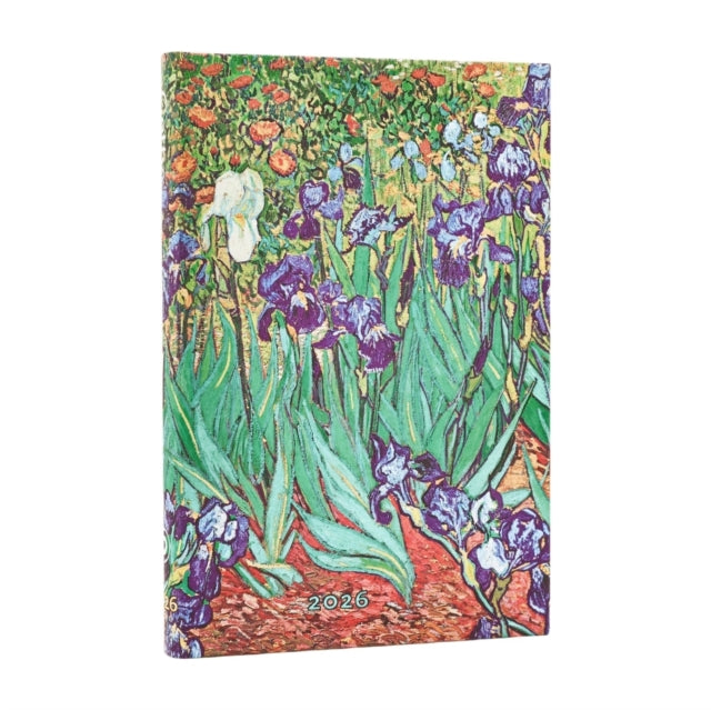 2026 Van Goghs Irises Mini 12month Verso
