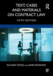 Text Cases & Materials On Contract Law