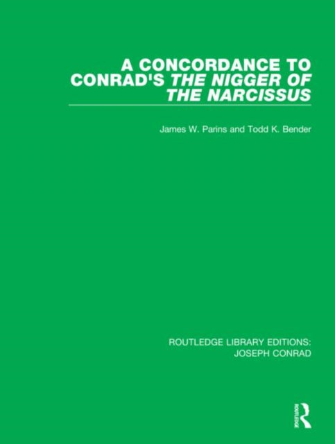 Concordance To Conrads The Nigger Of The
