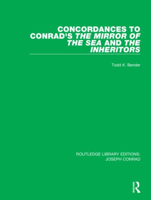 Concordances To Conrads The Mirror Of Th