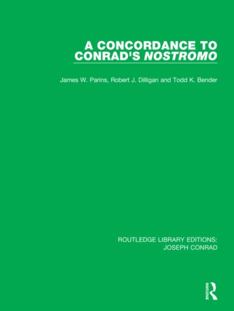 Concordance To Conrads Nostromo
