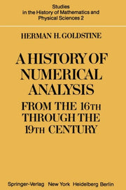 A History Of Numerical Analysis From The