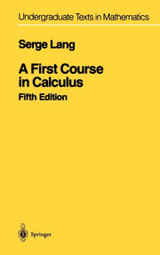 First Course In Calculus