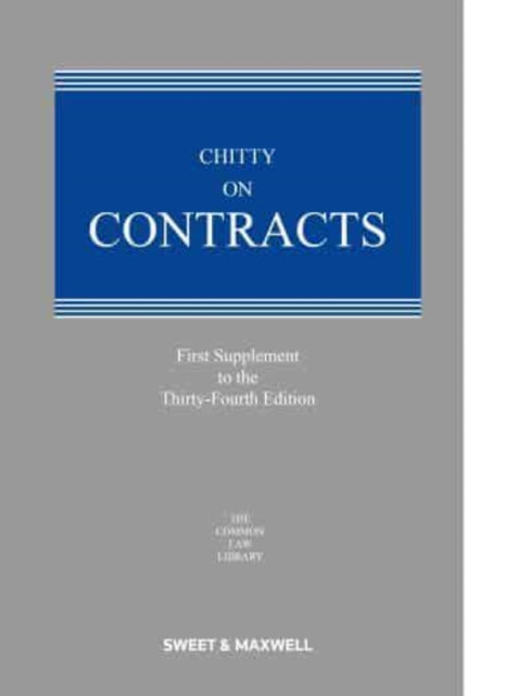 Chitty On Contracts E34 1st Supp