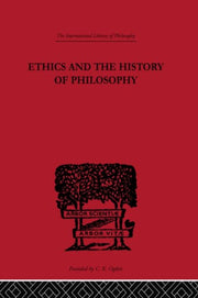 Ethics & The History Of Philosophy