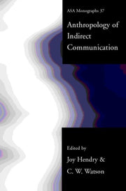 Anthropology Of Indirect Communication