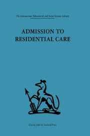 Admission To Residential Care
