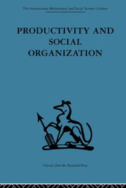 Productivity & Social Organization