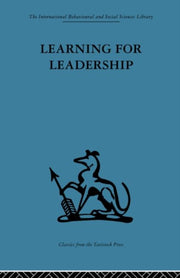 Learning For Leadership