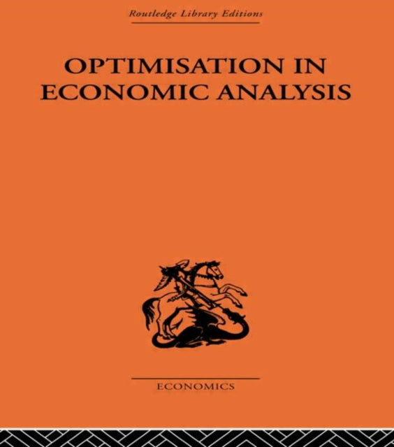 Optimisation In Economic Analysis