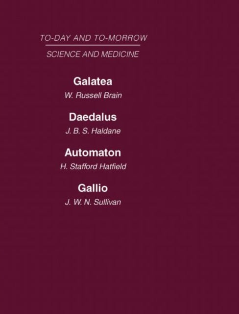 Today & Tomorrow Volume 8 Science & Medi