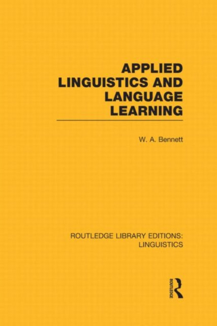 Applied Linguistics And Language Learnin