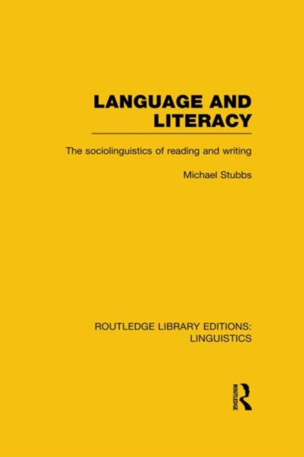 Language And Literacy (rle Linguistics C
